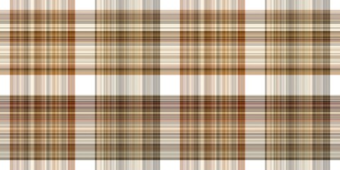 Woodland white tartan seamless border textile. Tonal autumnal forest plaid with organic texture. banner of orange stripe for rough washi tape.