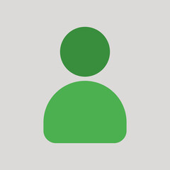 User icon in flat style about user interface, use for website mobile app presentation