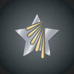 Star logo icon vector illustration