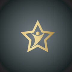 Star logo design vector template