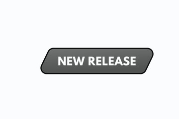 new release button vectors.sign label speech bubble new release
