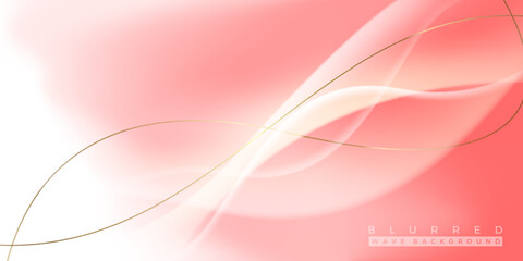 Vector abstract gradient pink blurred wave background