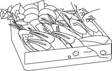 food coloring vector.