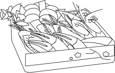 food coloring vector.