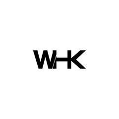 whk letter initial monogram logo design
