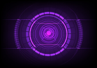 Abstract technology background with violet Hi-tech communication concept