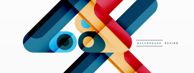 Lines geometric creative abstract background. Bright color line composition for wallpaper, banner, background or landing