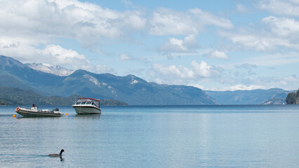 Patagonia beach & boats