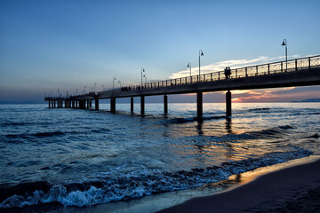 Obraz premium sunset in the sea