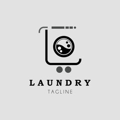 laundry logo vector illustration deign