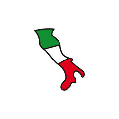 italian map logo design vector sign