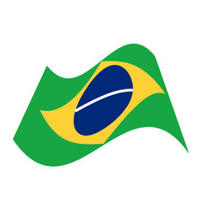 Fototapeta na wymiar BEAUTIFUL BRAZIL FLAGE INDEPANDENCE DAY