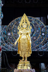 golden buddha statue at temple