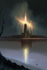 Concept art Fantasy landscape, Supreme castle