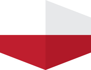 Poland flag background with cloth texture.Poland Flag vector illustration eps10.