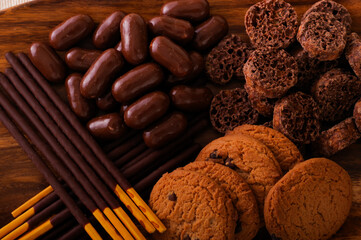 チョコレート菓子のアソート