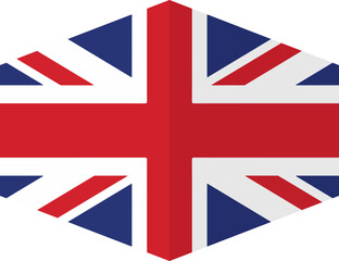 United Kingdom flag background with cloth texture.United Kingdom Flag vector illustration eps10.