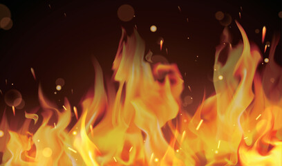 3d flaming fire illustration © Rolling Stones