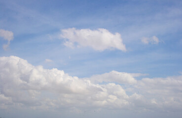 Fototapeta na wymiar blue sky white cloudscape beauty nature