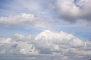 Fototapeta na wymiar blue sky white cloudscape beauty nature