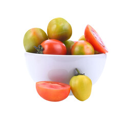 Cherry tomatoes stack isolated transparent png