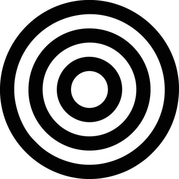 Target Focus Icon Symbol On The White Background, Goal Target Icon Symbol On White Background