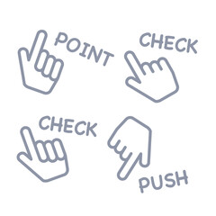 人差し指　グレー