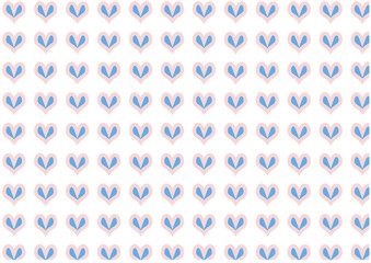 Background image The main pattern of hearts is arranged, cute, simple, sweet colors.