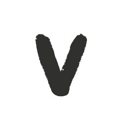 Alphabet Color Crayon Standard v lowercase letter