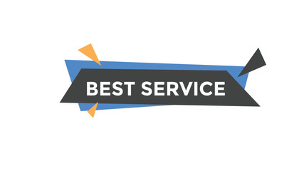 Best service button web banner templates. Vector Illustration
