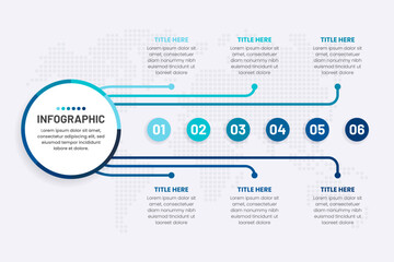 Cycle Process Infographic with 6 steps