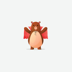 bear illustration design vector color