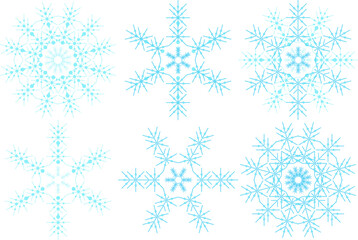 Snowflakes in their full detail