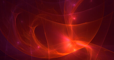 3D rendering abstract multicolor fractal light background