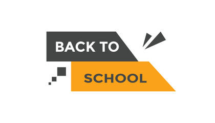 Back to school button web banner templates. Vector Illustration
