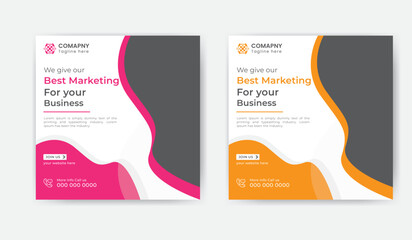 Corporate Social media post design Template