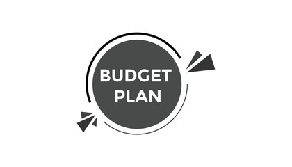 Budget plan button web banner templates. Vector Illustration
