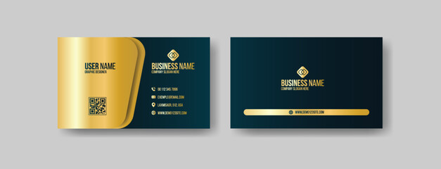 Luxury modern premium business card vector template design. Corporate modern visiting card template