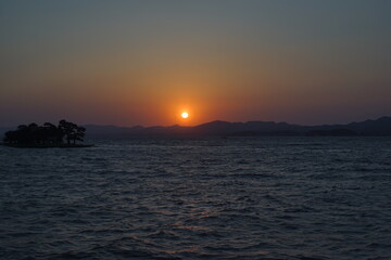 Naklejka premium 夕景