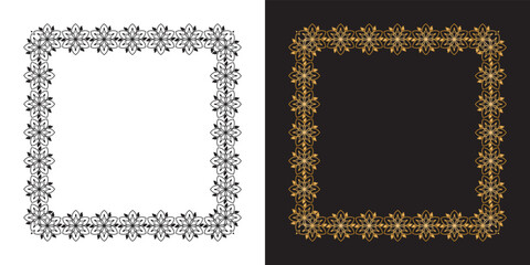 antique and retro frame. Empty card background	