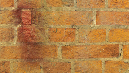 Painted and old brick wall background