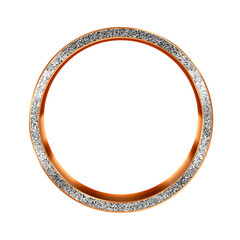 Silver 3D bling circle or round frame. This is a part of the set which also have vertical and horizontal rectangle frames, square frame, and heart shaped frame. 
