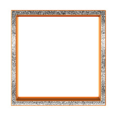 Silver 3D bling square frame. This is a part of the set which also have vertical and horizontal rectangle frames, circle or round frame, and heart shaped frame.