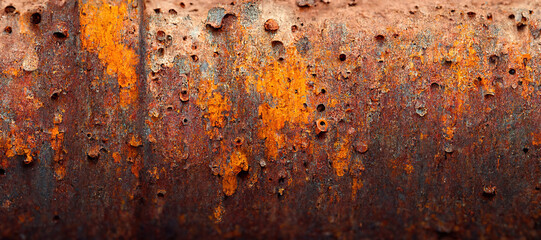 rusty iron zinc wall background