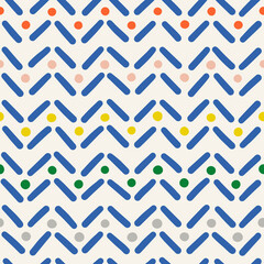Dashed and line, seamless pattern. Design element for prints, backgrounds, template, web pages and textile pattern.