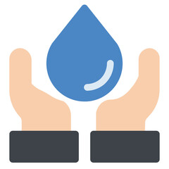 Water Flat Icon