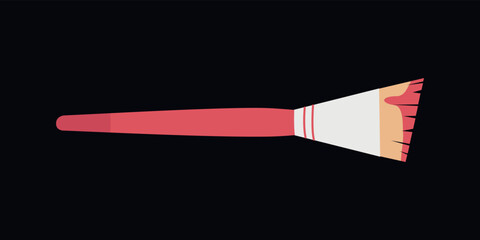 Flat vector painting tools in childish style. Hand drawn art supplies