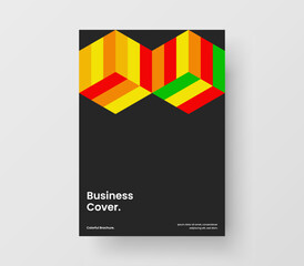 Clean geometric pattern postcard concept. Minimalistic company brochure A4 vector design illustration.