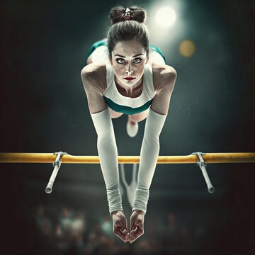 Gymnast of Parallel Bars AI Generated