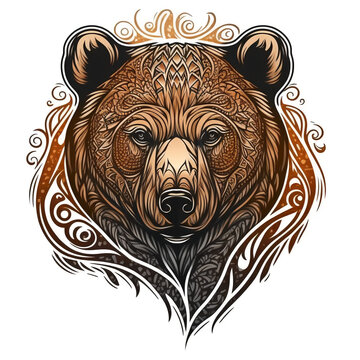 50 Tribal Bear Tattoos For Men 2023 Grizzly Teddy Pooh Paw  Native  American Designs